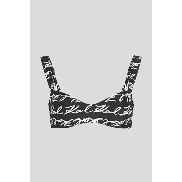 PLAVKY KARL LAGERFELD KARL SIGNATURE AOP BIKINI TOP 67124935