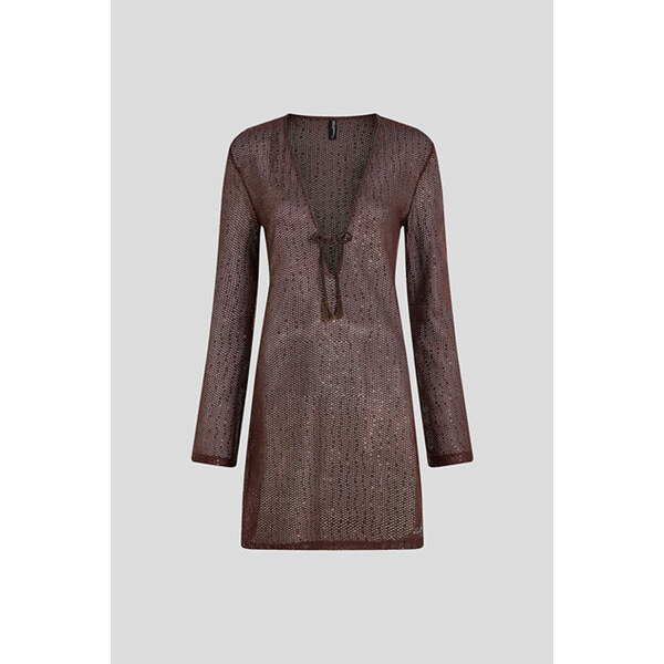 PLÁŽOVÉ OBLEČENIE KARL LAGERFELD CROCHET LS BEACH DRESS 67124931