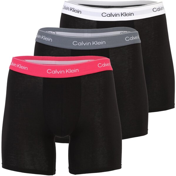 Calvin Klein Underwear Boxerky sivá / ružová / čierna / biela 67137283