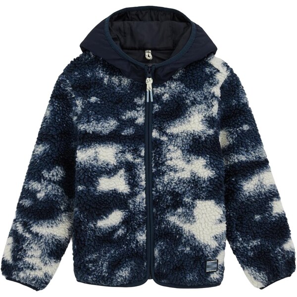 WE Fashion Prechodná bunda tmavomodrá / biela 67137377