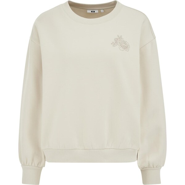 WE Fashion Mikina tmavobéžová / karamelová / prírodná biela 67137518