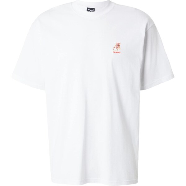 Iriedaily Tričko Homeoffice béžová / oranžová / biela 67137597