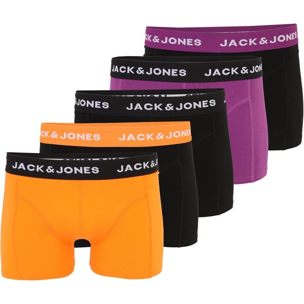 JACK & JONES Boxerky JACZOHAN farba lesného ovocia / oranžová / čierna 67137658
