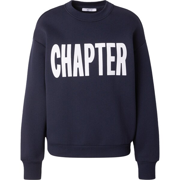 ABOUT YOU Mikina Fina námornícka modrá / biela 67137728