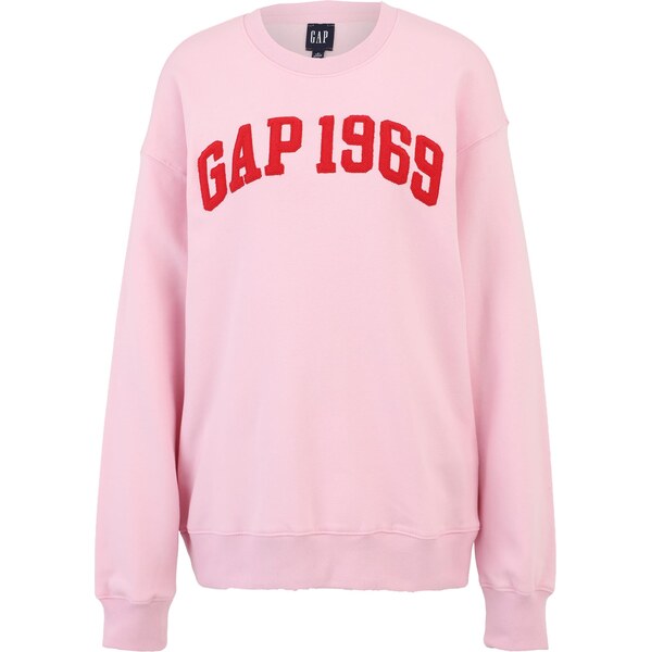 Gap Tall Mikina LOVE svetloružová / červená 67137735