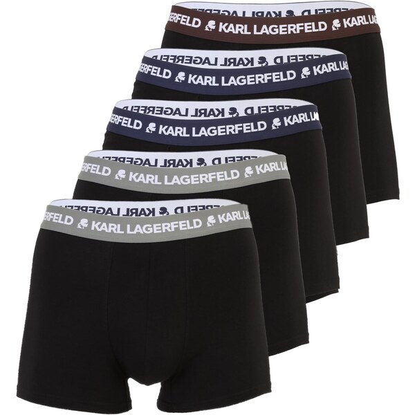 Karl Lagerfeld Boxerky modrá / čokoládová / sivá / čierna 67137746