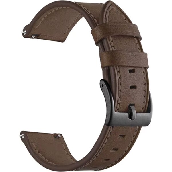 Madvell Kožený remienok tmavohnedý s čiernym zapínaním 22 mm 67137770