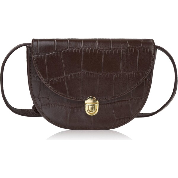 Paolo Peruzzi Malá kožená dámska kabelka | hnedá KV-01-BR 66820295