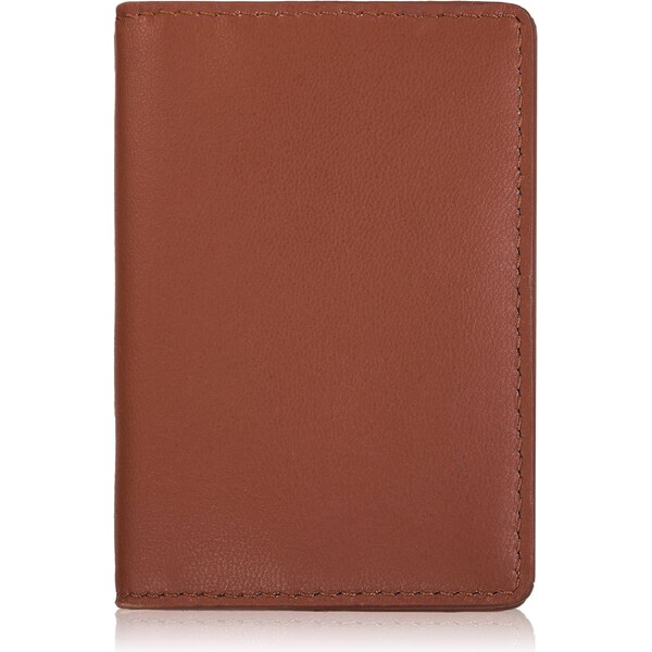 Paolo Peruzzi Elegantné kožené puzdro na karty s RFID | koňak KV-05-CG 66887807