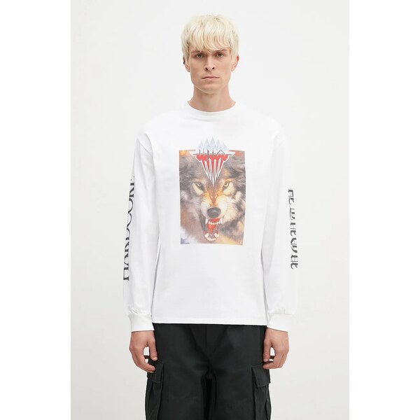 Bavlnené tričko s dlhým rukávom Aries Wolf Longsleeve Tee 67155063