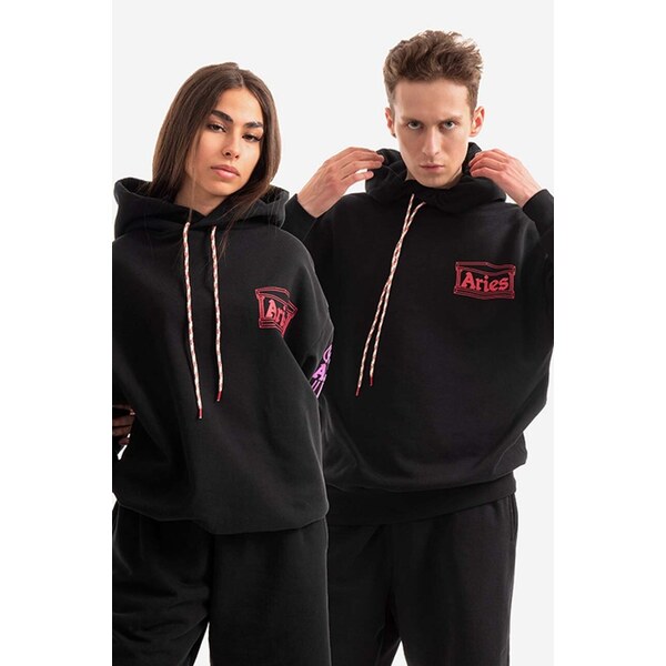 Bavlnená mikina Aries Column Hoodie AR20010 PALE MINT 67155048