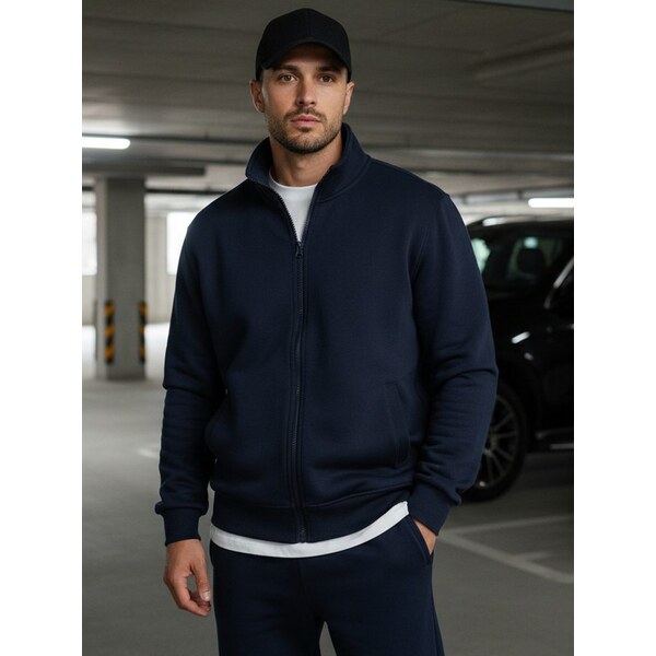 Dstreet Jednoduchá mikina v granátovej farbe 46649167