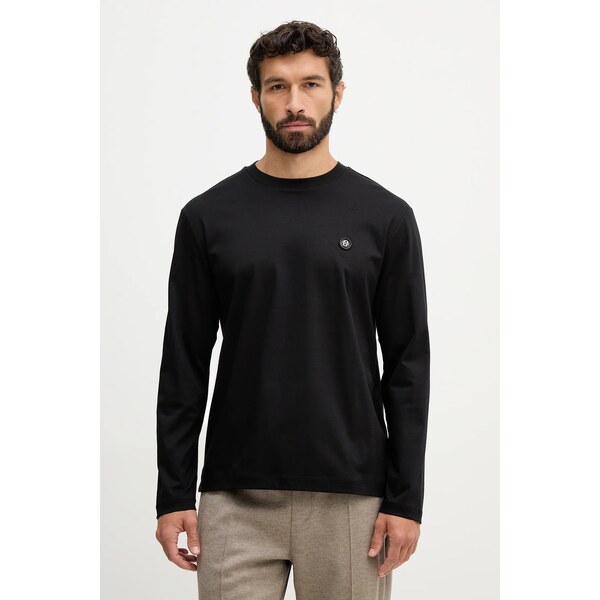 Bavlnené tričko s dlhým rukávom BOSS C-Townley 01 67149184