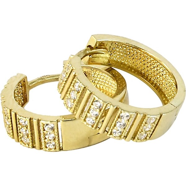 Zlaté náušnice Glare 1004 67142925