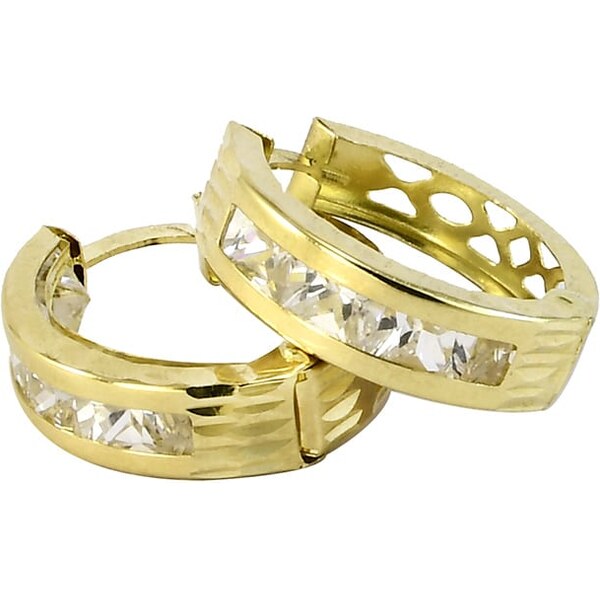 Zlaté náušnice Glare 1005 67142926