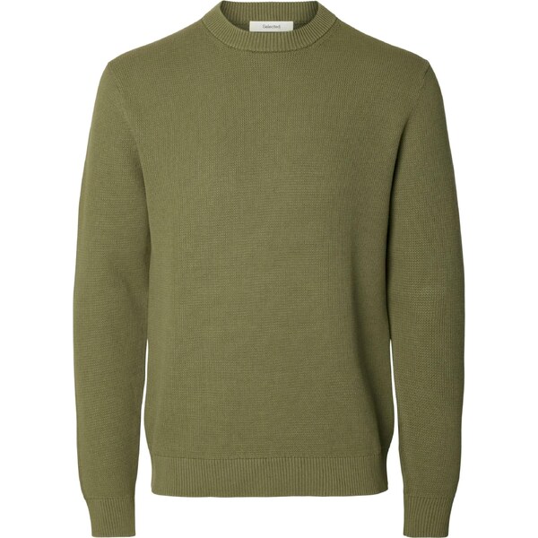 SELECTED Sveter SLHDANE olivová 66171746