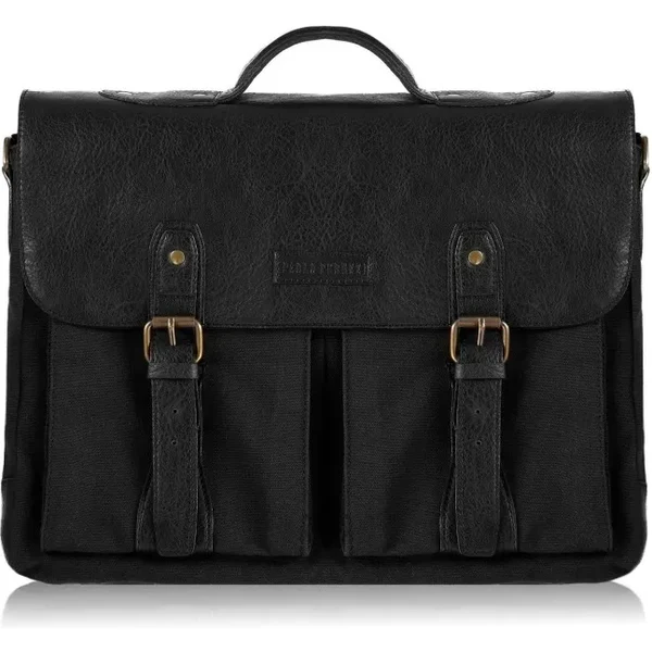 PAOLO PERUZZI Pánska taška do práce čierna 67146866
