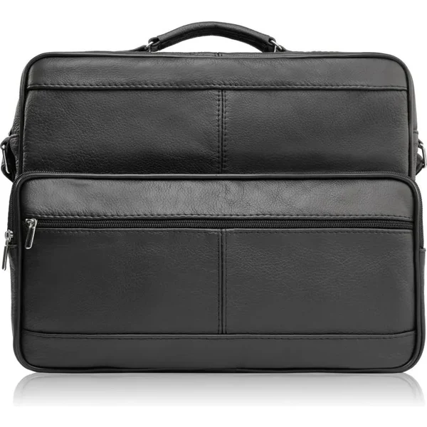 ABRUZZO Pánska kožená taška cez rameno čierna 67146867