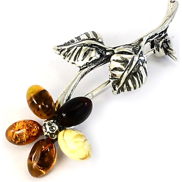 Strieborná brošňa Glare 53 67155756