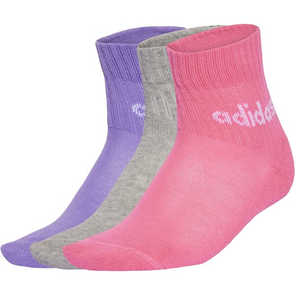 ADIDAS PERFORMANCE Športové ponožky Linear Ankle 5 Pairs Kids sivá / 67163630