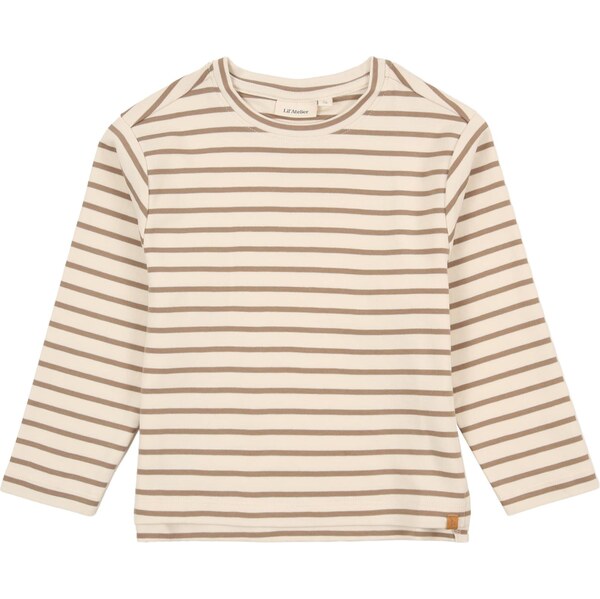 NAME IT Tričko NMMLIMIA béžová / biela ako vlna 67179224
