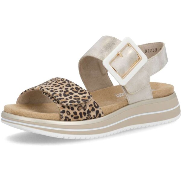 RIEKER Dámske sandále REMONTE D1J53-91 zlatá S6 67165097