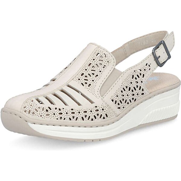 Dámske sandále RIEKER 48763-60 béžová S6 67165101