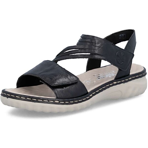 Dámske sandále RIEKER 60464-00 čierna S6 67165102