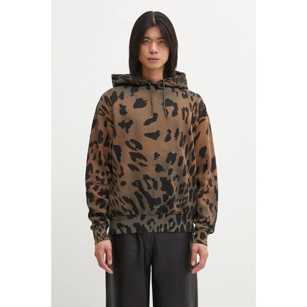 Bavlnená mikina Aries Leopard Hoodie 67168137