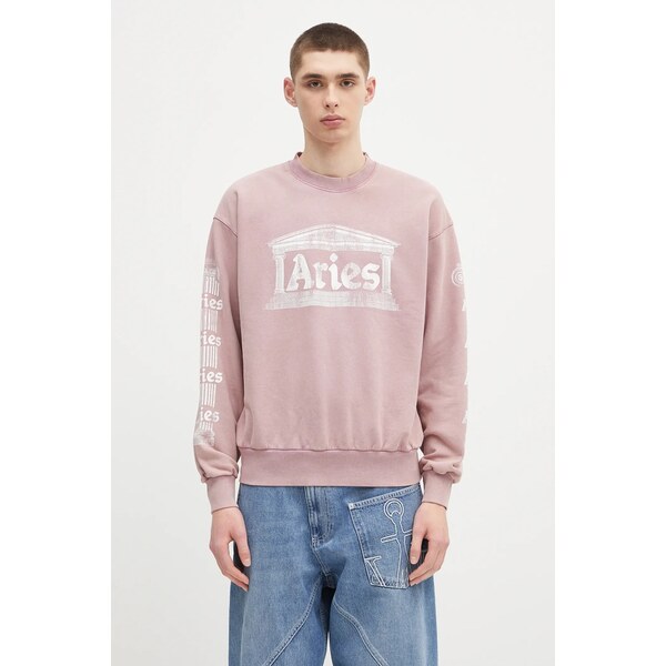 Bavlnená mikina Aries Aged Ancient Column Sweat 67168105