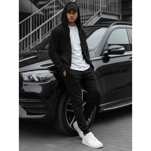 BASIC Pánska čierna mikina bx2192 8946173