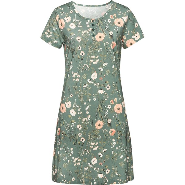 LASCANA Nočná košieľka smaragdová / broskyňová / čierna / šedobiela 67178275