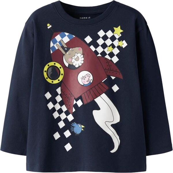 NAME IT Tričko NMMDALLAS námornícka modrá / žltá / bordová / biela 67178407