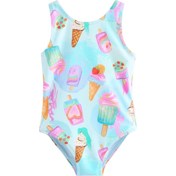 Next Jednodielne plavky svetlomodrá / svetlozelená / svetloružová 67178639