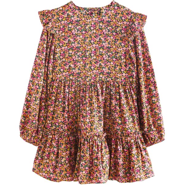 Next Šaty tmavozelená / oranžová / svetloružová / čierna 67178643