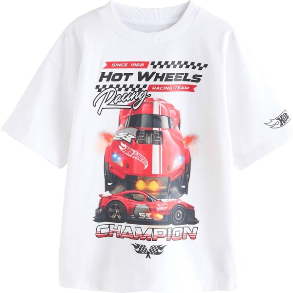 Next Tričko Hot Wheels oranžová / červená / čierna / biela 67178649