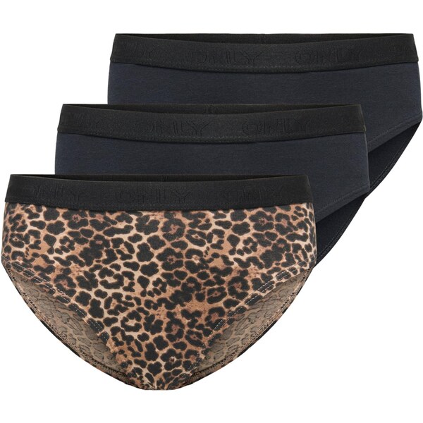 ONLY GIRLS Nohavičky KOGLOLA svetlohnedá / čierna 67178686