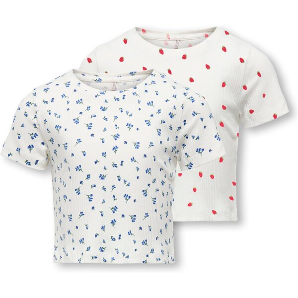 ONLY GIRLS Tričko KOGBELLA modrá / trávovo zelená / červená / biela 67178725