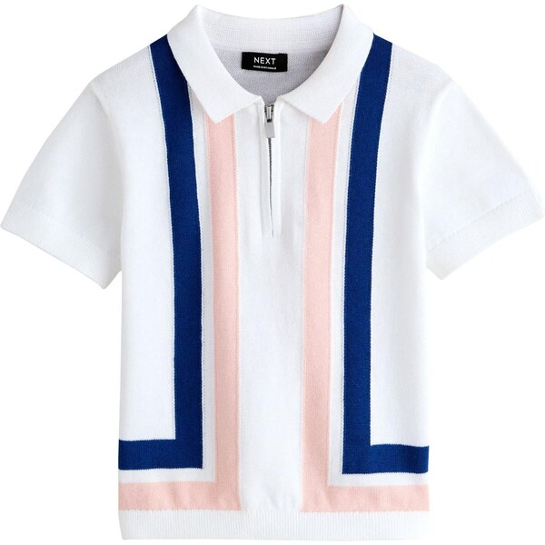 Next Tričko modrá / svetloružová / biela 67178800