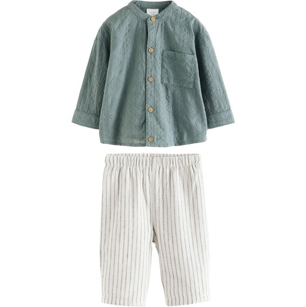 Next Set antracitová / zelená / šedobiela 67178881