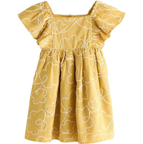 Next Šaty svetložltá / biela 67179030