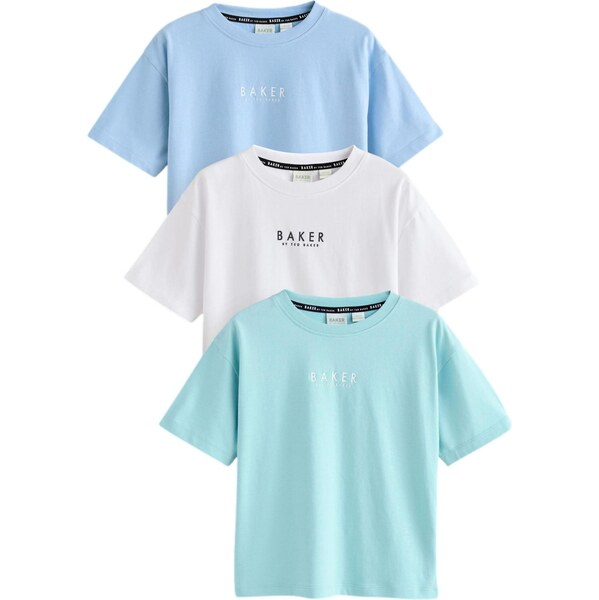 Baker by Ted Baker Tričko svetlomodrá / mätová / čierna / biela 67179098