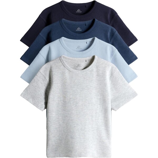 The Set Tričko námornícka modrá / zafírová / svetlomodrá / svetlosivá 67179167