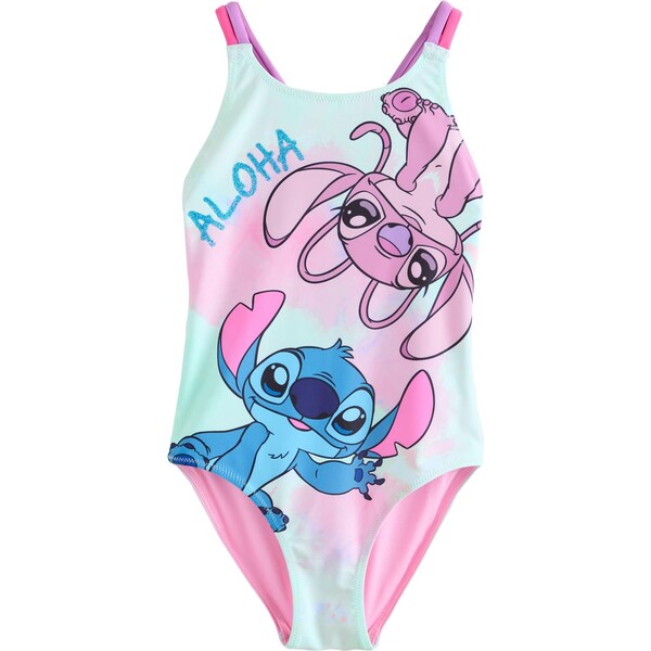 Next Jednodielne plavky azúrová / svetlomodrá / svetlofialová / 67179174