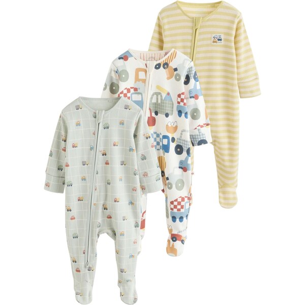 Next Pyžamo námornícka modrá / šafránová / tmavočervená / biela 67179177