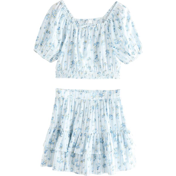 Next Set azúrová / pastelovo modrá / tmavožltá / biela 67179207