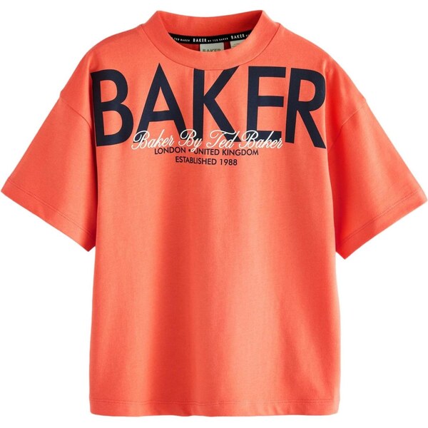 Baker by Ted Baker Tričko oranžovo červená / čierna / biela 67179297