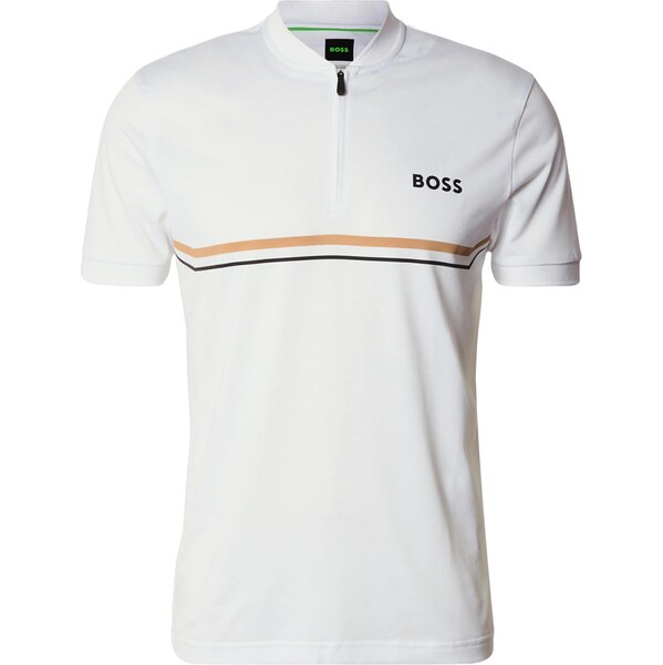 BOSS Funkčné tričko Spin piesková / čierna / biela 67179428