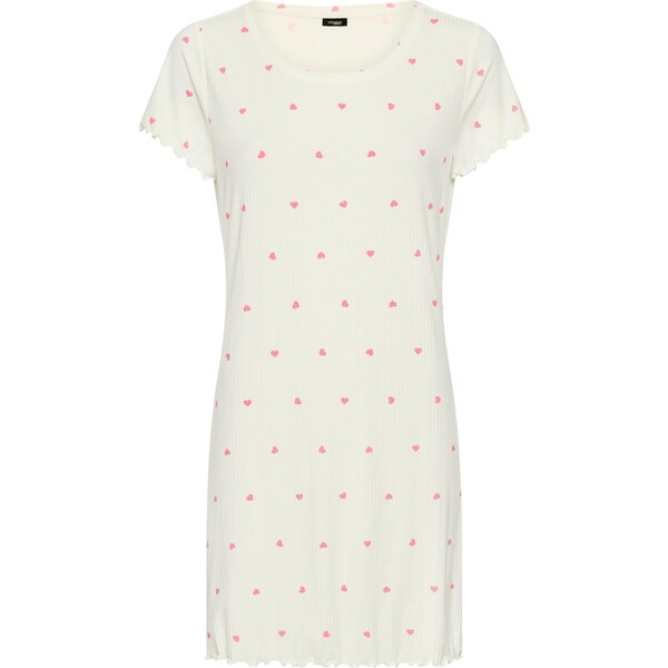 VIVANCE Nočná košieľka červená / biela 67179557