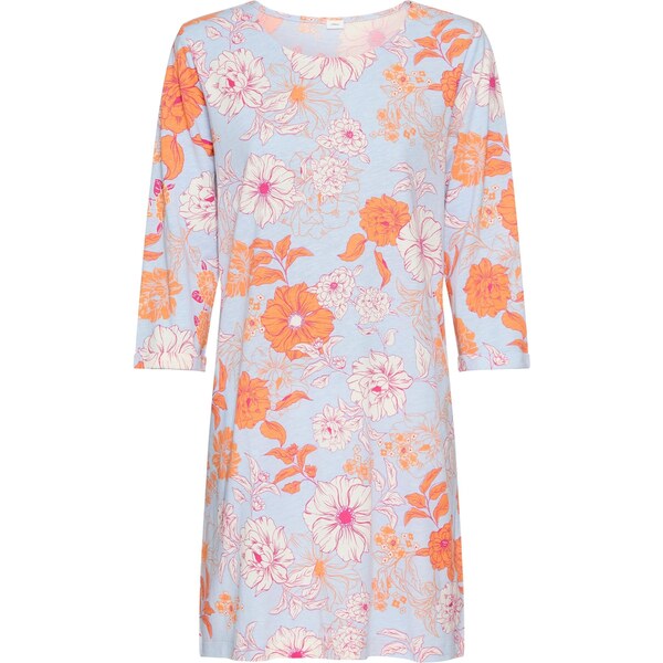 s.Oliver Nočná košieľka svetlomodrá / oranžová / ružová / šedobiela 67179550